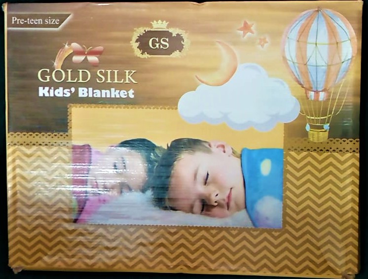 GOLD SILK KIDS (COT) PRE TEEN 2 PLY BABY BLANKETS